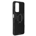 Husa Spate Upzz Techsuit Shield Cu Inel Metalic, Compatibila Cu Xiaomi Redmi Note 11 Pro Plus 5G, Negru, Upzz