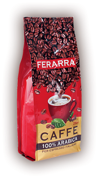 Cafea 100% ARABICA Boabe Per Expresso Italiano 200 g, FERARRA
