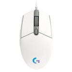 Mouse gaming Logitech G203 iluminare RGB LightSync Alb