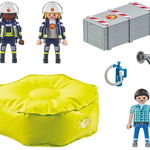 Playmobil Act!on Heroes - Pompier cu saltea de aer