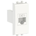 Priza date RJ45 cat6 UTP 1 modul Schneider Easy Styl LMR6233001, alb, SCHNEIDER
