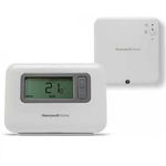 Termostat de ambient pentru centrala Honeywell T3R, programabil pe 7 zile, wireless, alimentare baterii AA