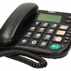 Telefon fix cu fir MaxCom KXT480, Black