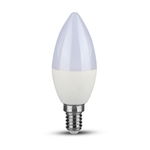 Bec LED - CIP SAMSUNG 7W E14 Plastic Lumânare 3000K, V-TAC