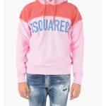 DSQUARED2 Two-Tone Cool Fit Hoodie Pink