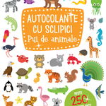 Autocolante cu sclipici. Pui de animale, Litera