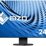 Monitor EIZO FlexScan EcoView Ultra-Slim EV2456-BK, IPS, 24.1 inch, Wide, WUXGA, D-Sub, DVI-D, HDMI, DisplayPort, Negru