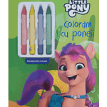 My Little Pony. Coloram cu poneii. Carte de colorat cu 4 creioane cerate, Litera