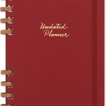 Agenda nedatata - Spiral Planner - XL, Hard Cover - Crush Cherry | Moleskine, Moleskine