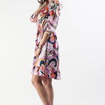 Rochie city cu volan mov 36,