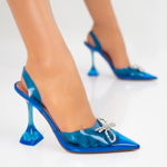 Pantofi, culoare Albastru, material Silicon - cod: P10140, Ahmed