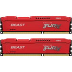 Memorie FURY Beast Red 16GB (2x8GB) DDR3 1866MHz CL10 Dual Channel Kit