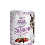 Brit Care Snack Superfruits, Somon și Macese, recompense fară cereale pisici sterilizate, 100g, Brit Care