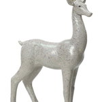 Figurina decorativa - Deer Polyresin - Silver, Kaemingk