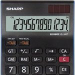 Calculator de birou SHARP 14 digits, dual power,EL-145TBL - negru, Sharp