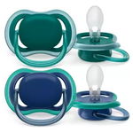 Suzete Ultra Air SCF085/31 pentru 6-18 luni Verde/Albastru, 2 bucati, Philips Avent, Philips Avent