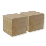 Cub lemn natur 4x4x4cm 2 set, Galeria Creativ