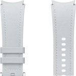Bratara Hybrid Eco-Leather Band (Small/Medium) pentru SAMSUNG Galaxy Watch6 Classic, ET-SHR95SSEGEU, Silver