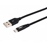 Tellur Cablu din kevlar Micro-USB Black