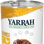 Hrana umeda bio pentru caini, bucati de pui in sos, 820 g Yarrah