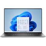 Laptop Dell XPS 9730, Intel Core i9-13900H, 17 inch UHD+ Touch, 64GB RAM, 2TB SSD, nVidia RTX 4070 8GB, Windows 11 Pro, Argintiu