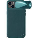 Carcasa Nillkin Cam Shield Leather S compatibila cu iPhone 14 Green