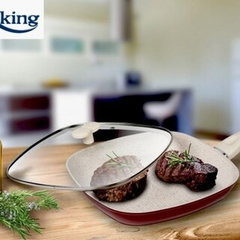 Tigaie grill aluminiu+capac 28x4 cm Marlene, Cooking by Heinner Tigaie grill aluminiu+capac 28x4 cm Marlene, Cooking by Heinner
