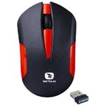 Mouse Serioux wireless, Drago 300, USB, baterie inclusa, rosu