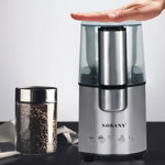 Rasnita de cafea Sokany MS-3020S, 200W, 90 g, Argintiu