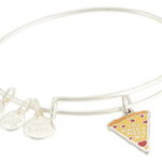 Bijuterii Femei Alex and Ani Pizza My Heart Bangle Bracelet Red, Alex and Ani