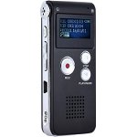 Mini Reportofon digital Andowl Q LY77 16G MP3/WAV negru, Tenq.ro