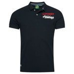 Tricou polo cu broderie logo pe piept Superstate, SUPERDRY
