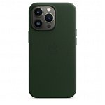 Protectie Spate Apple mm1g3zm/a pentru Apple iPhone 13 Pro, Piele naturala (Verde)