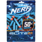 Set sageti Hasbro Nerft Elite 2.0, 8 ani+, spuma moale, 50 de bucati