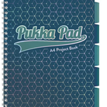 Caiet A4 dictando, cu spirala - Project Book - Bleumarin | Pukka Pad, Pukka Pad