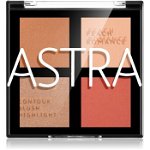 Astra Make-up Romance Palette Patela pentru conturul fetei faciale culoare 01 Peach Romance 8 g, Astra Make-up