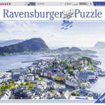 Puzzle copii si adulti Alesund 1000 piese Ravensburger, Ravensburger