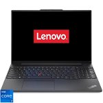 Laptop Lenovo ThinkPad E16 Gen 1 cu procesor Intel® Core™ i7-13700H pana la 5.0 GHz, 16" WUXGA, IPS, 16GB DDR4, 512GB SSD, Intel® UHD Graphics, No OS, Graphite Black, 3Y Courier/Carry-in upgrade