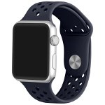 Curea pentru Apple Watch 42 mm Silicon iUni Dark Blue