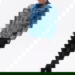 Jacheta din denim cu buzunare pe piept, OMBRE