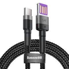 Cablu incarcare rapida USB la Type-C 40W Baseus 1m negru CATKLF-PG1