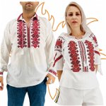 Set Traditional Cuplu 418 Camasi traditionale cu broderie, Ie Traditionala