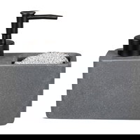 Dispenser pentru sapun lichid cu suport burete integrat Wenko Resa Grey 54669100, Wenko