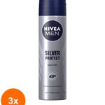 
Set 3 x Deodorant Spray Men Silver Protect Nivea Deo, 150 ml
