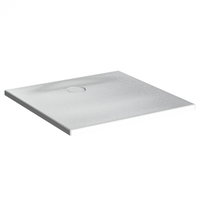 Cadita de dus slim 90x90 patrata texturata alb   65140001800, Vitra