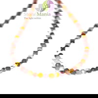 Colier mookait sfere fatetate 4mm, StoneMania Bijou