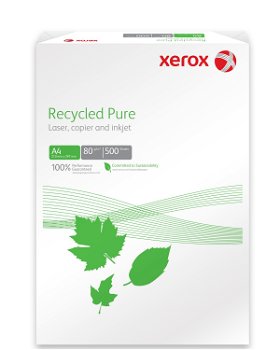 Hartie reciclata A4, 80 g/mp, 500 coli/top, XEROX Recycled Pure, XEROX
