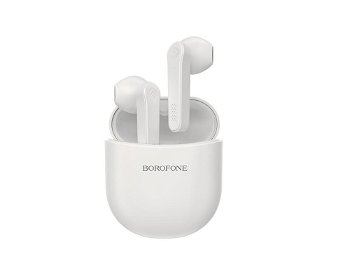 Casti Bluetooth Borofone, BE49 Serenity, Alb