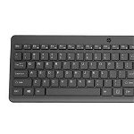Kit tastatura si mouse cu fir HP 150, USB, negru