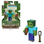 MINECRAFT CRAFT A BLOCK FIGURINA ZOMBIE 8CM, Mattel